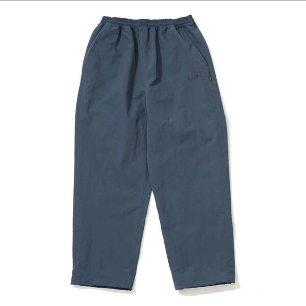 KEBOZ NYLON TRACK PANTS 3 (GRAY) ケボズ ナイロンパンツ Mサイズ ブルーグレーイージーパンツ
