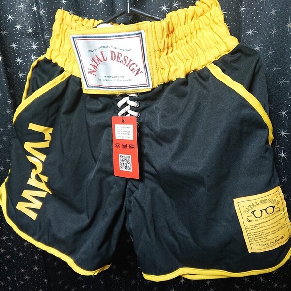 リバーサル × ネイタルデザイン コラボ ハーフパンツ S ファイトパンツ reversal NATAL DESIGN ISAMI イサミ ムエタイパンツ 格闘技