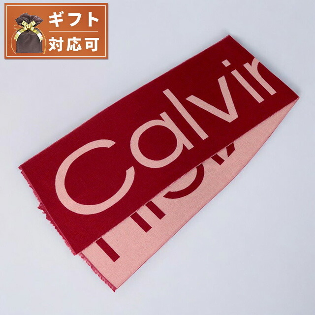カルバンクライン CALVIN KLEIN マフラー K60K612028-XAI レディース レッド マフラー