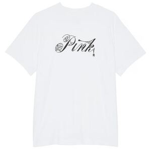 新品ヴィクトリアシークレットオーバーサイズTシャツホワイト半袖 Victoria'sSecretPINK