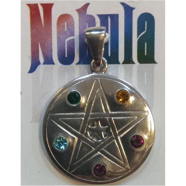 NEBULA: Pentacle Disc Pendant 五芒星