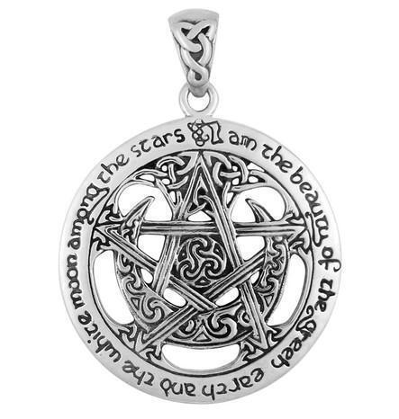 DD: Extra large Cut Out Moon Pentacle