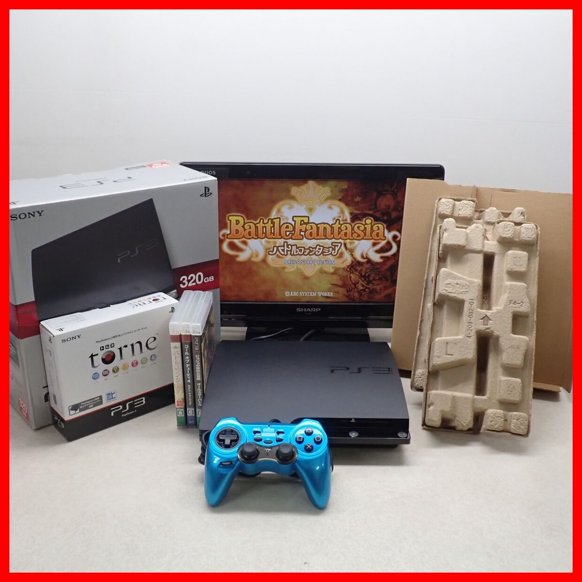 プレステ3 3000B ジャンク torne、ソフト10本