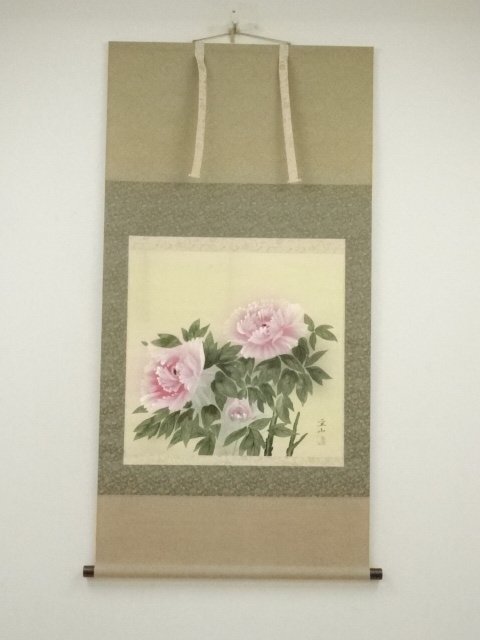 嶌泰朗 絹本肉筆『貴富牡丹』額装 - 国内外の優れた伝統工芸品