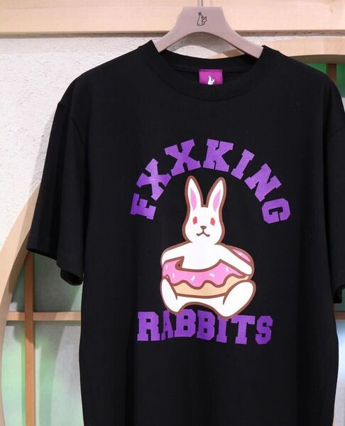 『新品』 FR2撫子 京都限定★兎 ドーナツ Tシャツ★Lサイズ 白 ホワイト★FR2 撫子 月桃 柳 月 梅 GOLF 港