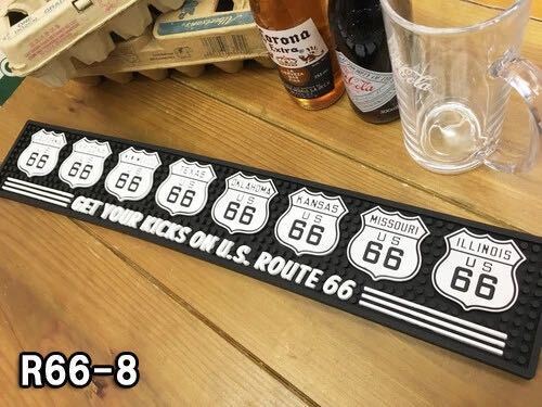 《アメリカン バーマット》キッチンマット カウンターマット バー グラスマット ルート66