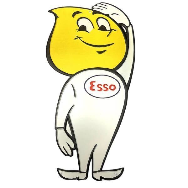 《エッソボーイ 》ダイカットサインボード ESSO 世田谷ベース ガレージ 看板 アメリカンインテリア ビッグサイズ