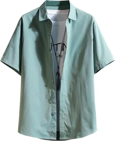 シャツ メンズ 半袖 カジュアル XL