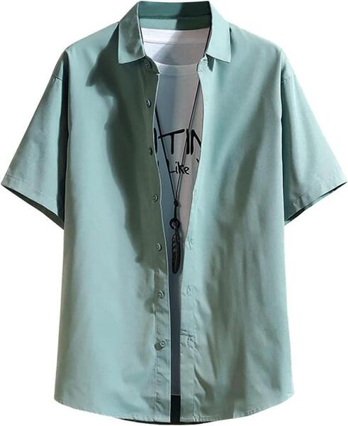 シャツ メンズ 半袖 夏 カジュアル ゆったり XL