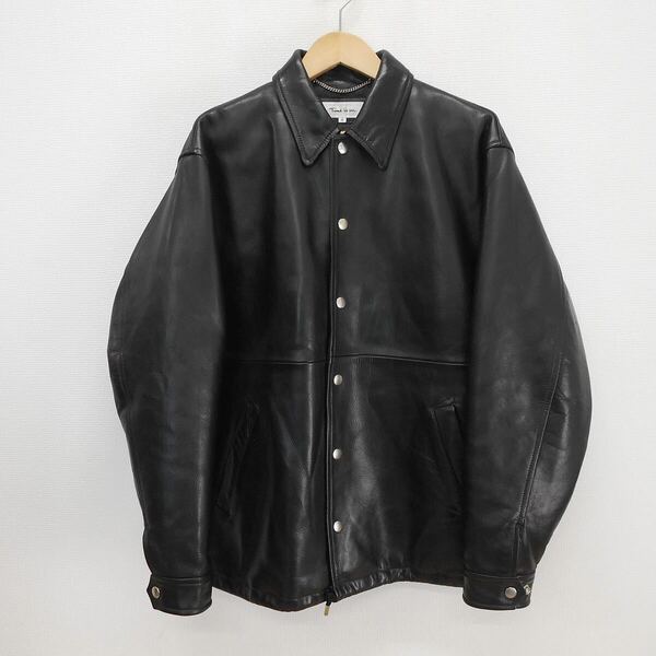 Time is on タイムイズオン T200-L771 LEATHER COACH JACKET レザーコーチジャケット cow leather カウレザー 牛革 0 10119206