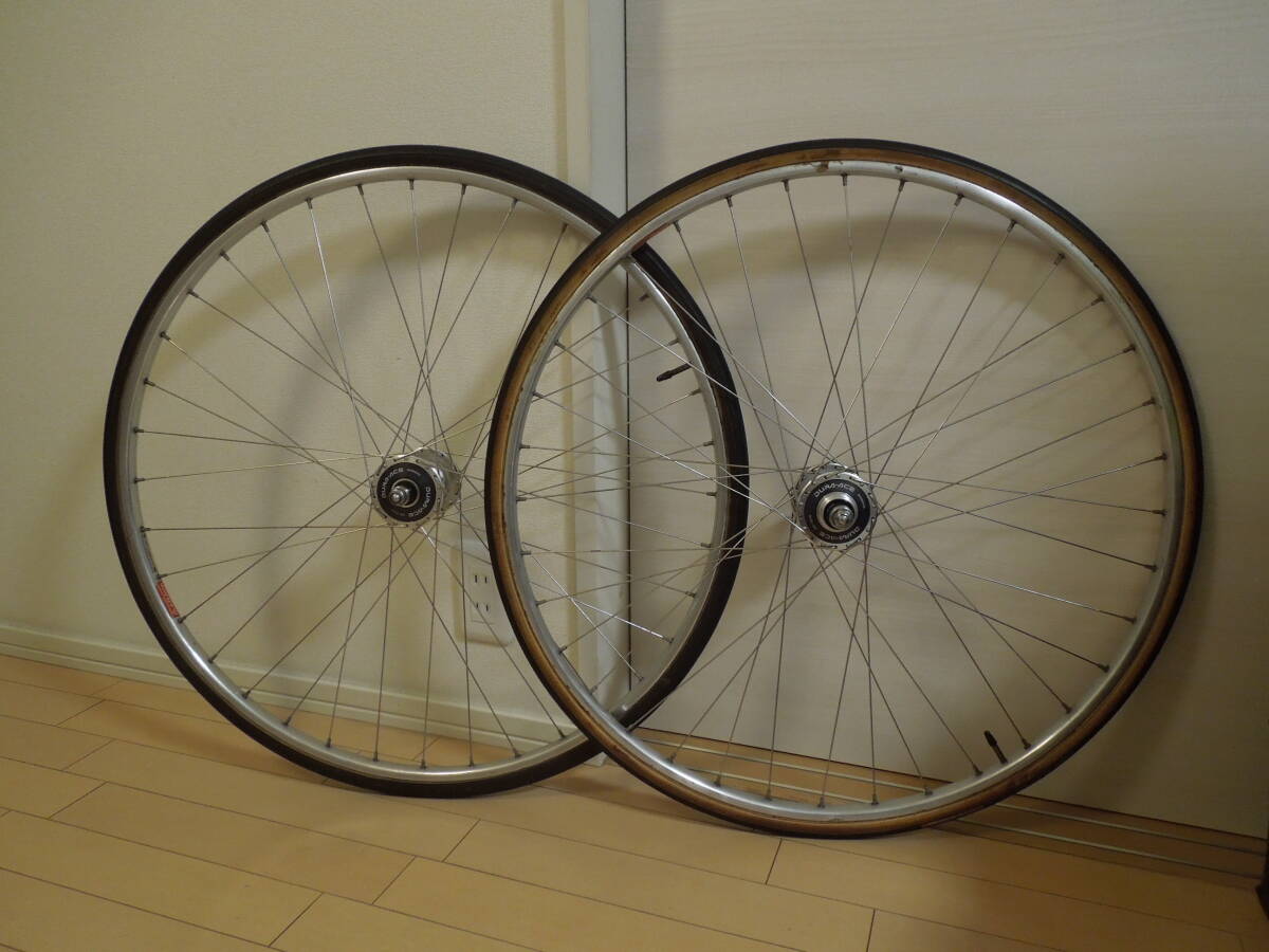 新品同様 NJS ピスト ホイール 前後セット HB-7600 DURA-ACE 新品同様 NJS ピスト ホイール 前後セット HB-7600 DURA-ACE
