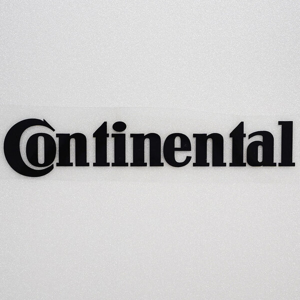 新品 未使用☆Continental コンチネンタル カッティングステッカー ブラック 1枚 縦40mm×横199mm デカール|切り文字|切文字|新品|送料無料