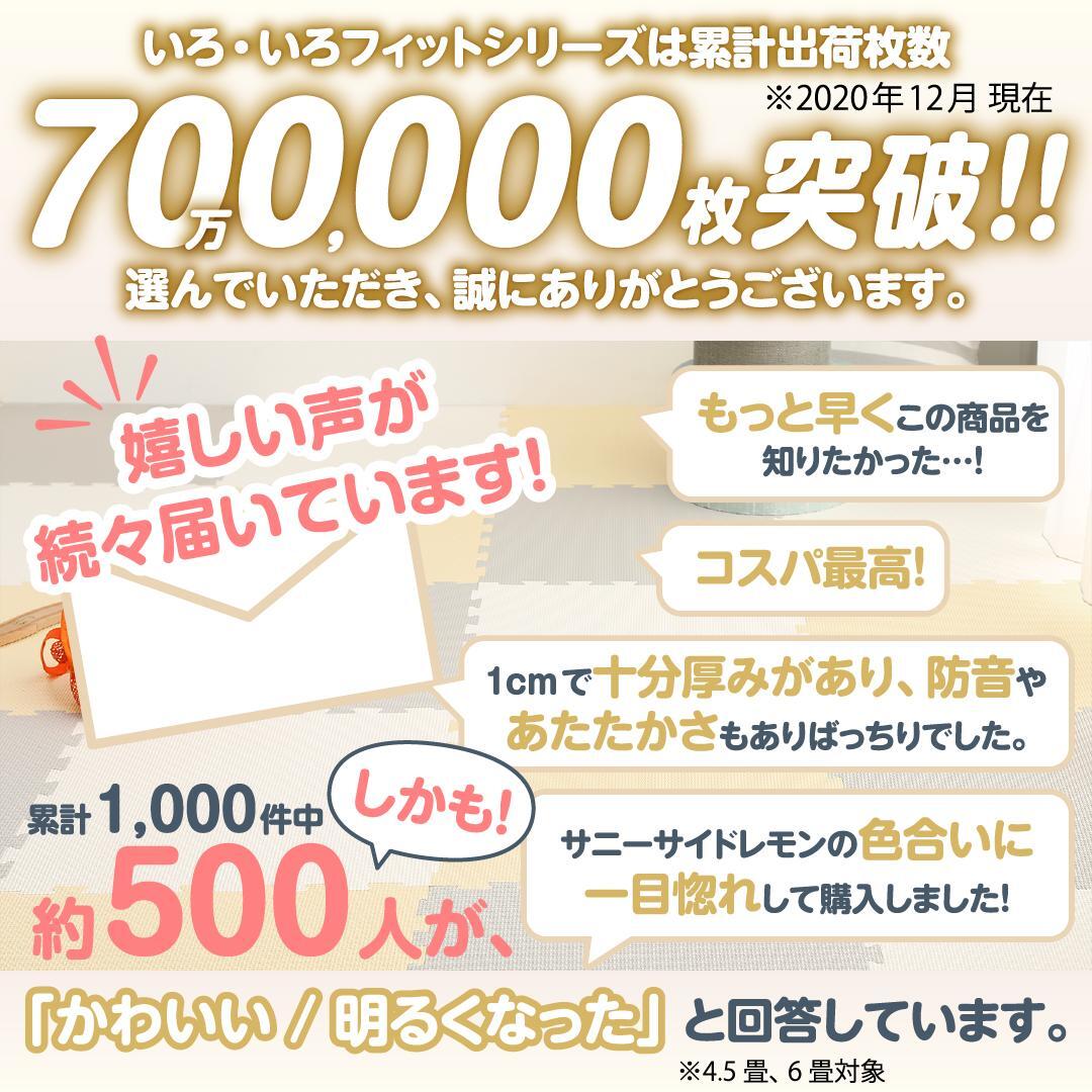 ジョイントマット いろ・いろフィット 45cm角 10mm厚 尺五 64枚 8畳 ハーモニーピンク ジョイントマット いろ・いろフィット 45cm角 10mm厚 尺五 64枚 8畳 ハーモニーピンク