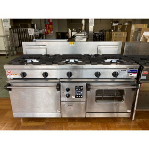オーブン付3口ガスレンジ 2018年製 マルゼン RGR-0963C 都市ガス W900×D600×H800(BG1000)mm 中古 業務用 厨房用  リサイクルショップU-CLUB｜厨房機器、中古厨房、店舗用品