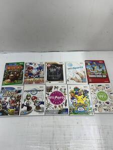 送料無料h62896 Nintendo ニンテンドー wii ソフト 10点セット ニュー・スーパーマリオブラザーズ・大乱闘スマッシュブラザーズなど