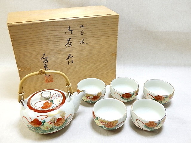 Yahoo!オークション -「九谷焼 茶器揃」(湯呑み、カップ) (九谷 Yahoo!オークション -「九谷焼 茶器揃」(湯呑み、カップ) (九谷