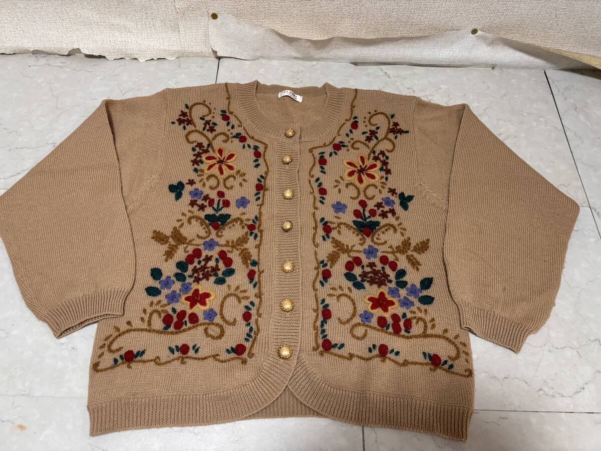 2025年最新】Yahoo!オークション -レトロ 刺繍 カーディガンの