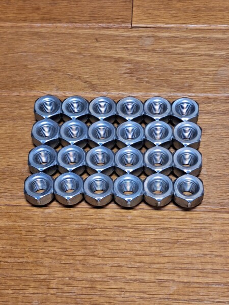 ショートナット 6個のみのバラ売り 貫通ナット ホイールナット P1.5 21HEX トヨタ ハイエース サーフ 純正