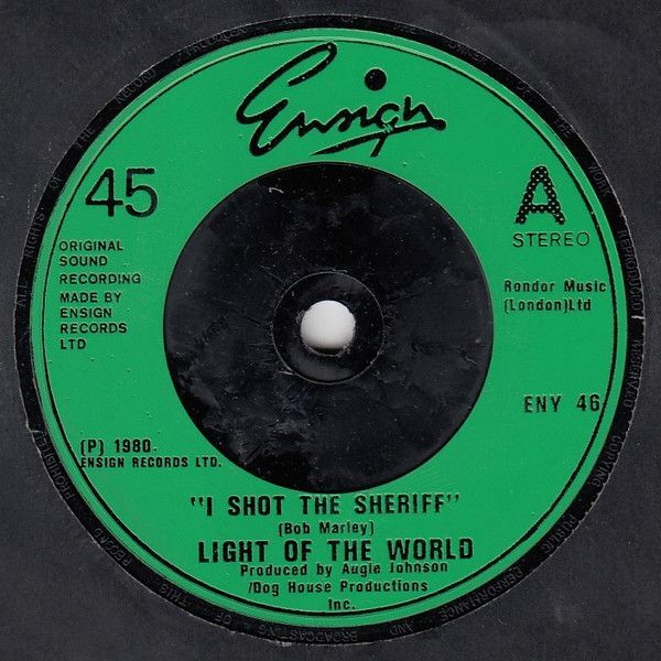 ボブ・マーリー I Shot The Sheriff 7インチ　レコード　非売品 ボブ・マーリィ & ザ・ウェイラーズ BOB MARLEY & THE WAILERS