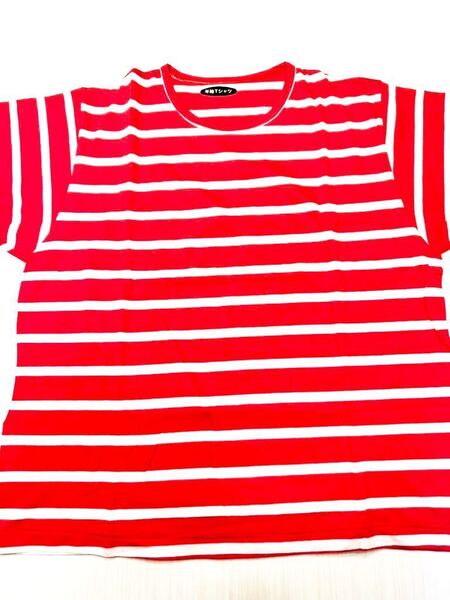 (送料無料)新品未使用品 (タグ無し)日本製 LM レディース ボーダー半袖 Tシャツ☆サイズM バスト79〜87㎝、身長154〜162㎝