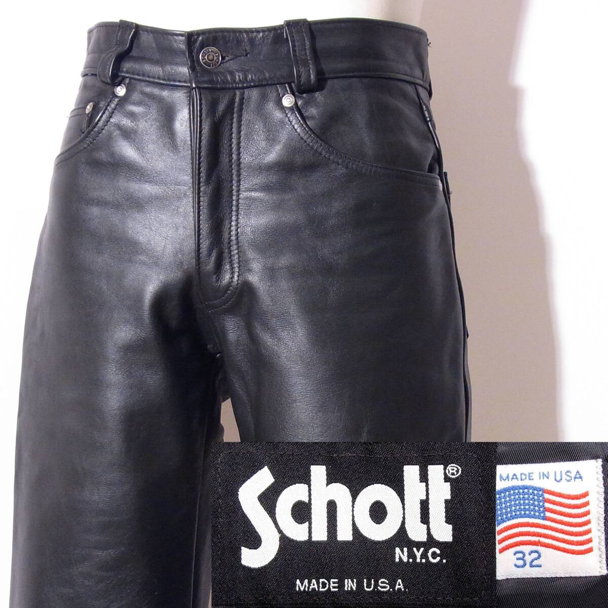 2025年最新】Yahoo!オークション -schott レザーパンツの中古品 2025年最新】Yahoo!オークション -schott レザーパンツの中古品