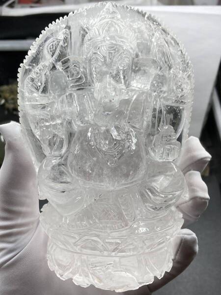 【一点もの】ヒマラヤ水晶 ガネーシャ 約1kg