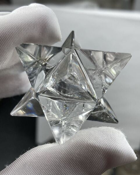 【ネパールで加工】ネパール ガネッシュヒマール産 ヒマラヤ水晶 マカバスター 約28.5g