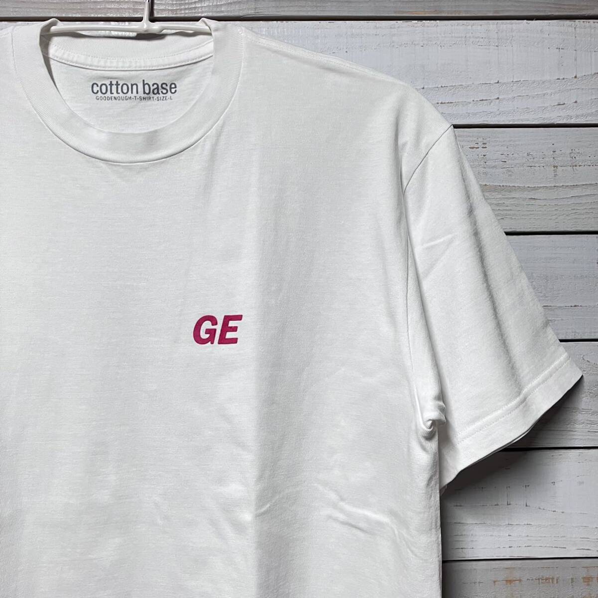 SIZE L GOODENOUGH GDEH GE WHITE TEE SHIRT PINK グッドイナフ Tシャツ ホワイト ピンク SIZE L GOODENOUGH GDEH GE WHITE TEE SHIRT PINK グッドイナフ Tシャツ ホワイト ピンク