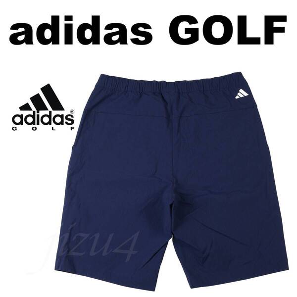 ■【M】定価9,350円 アディダス GOLF 撥水 ストレッチ ショートパンツ紺■
