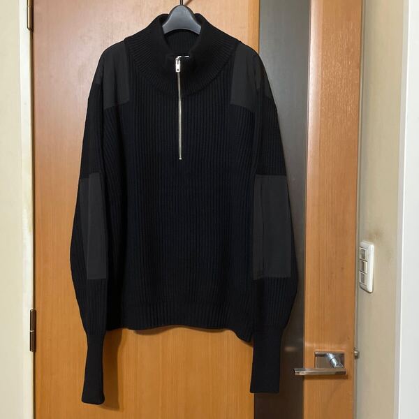 希少 即完売『WAIPER.inc』U.S.M.CハーフZIPコマンドコットンニットセーター アメリカ軍 ワイパーインク ミリタリー VINTAGE アメカジ L