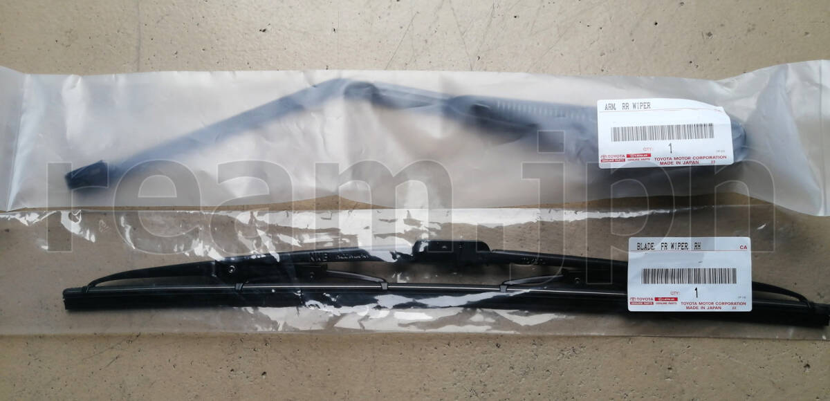 新品 トヨタ純正 80 ランドクルーザー ランクル リアワイパー ワイパーアーム ブレード LAND CRUISER LX450 Rear Wiper Arm Blade JDM OEM