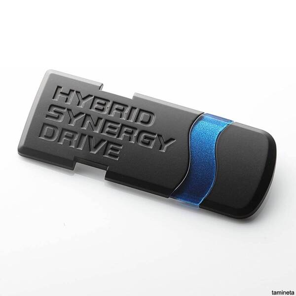 ハイブリッドシナジー ドライブ マットブラックエンブレム トヨタ RAV4 艶消し カーパーツ 外装 簡単にカスタムデコレーションできます