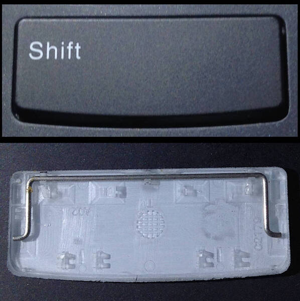 『Shift (左側)』キー : Lenovo ThinkPad X1 Carbon 5th Gen5 / 6th Gen6 キートップ+パンタグラフ (FRU: 01ER695 / ばら売り)