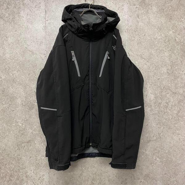 レアデザイン《THE NORTH FACE ザ・ノースフェイス》ソフトシェルジャケット/ブラック/メンズXL