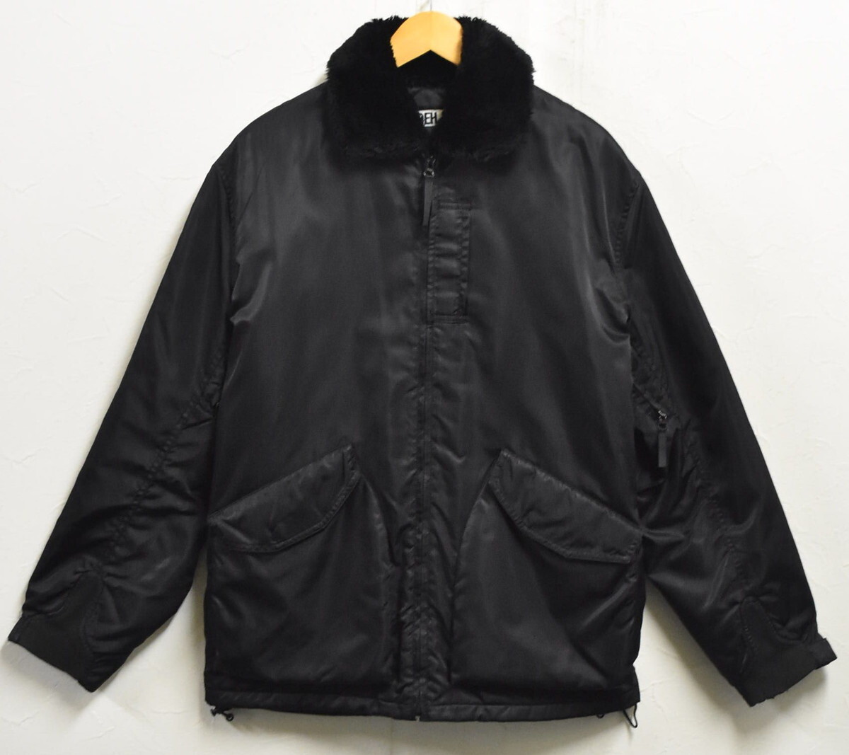 中古】GOOD ENOUGH 90s リップストップ ナイロンスタンドカラーブルゾン ブラック size M グッドイナフ【O西尾店】 |  ファッション,メンズ,ライトアウター | お宝創庫
