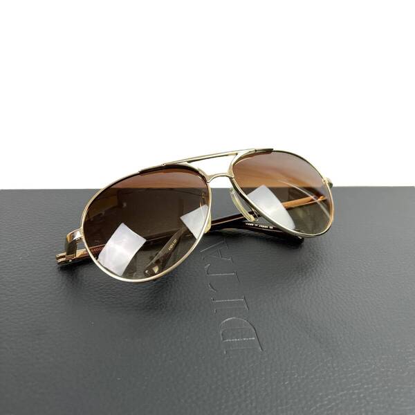 DITA(ディータ) Dual Bridge Sunglasses AMBASSADOR titanium DRX-2005D-61 (brown)