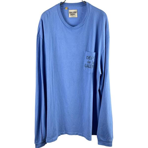 【30%OFF】GALLERY DEPT(ギャラリーデプト) Back Logo Longsleeve T Shirt (blue)