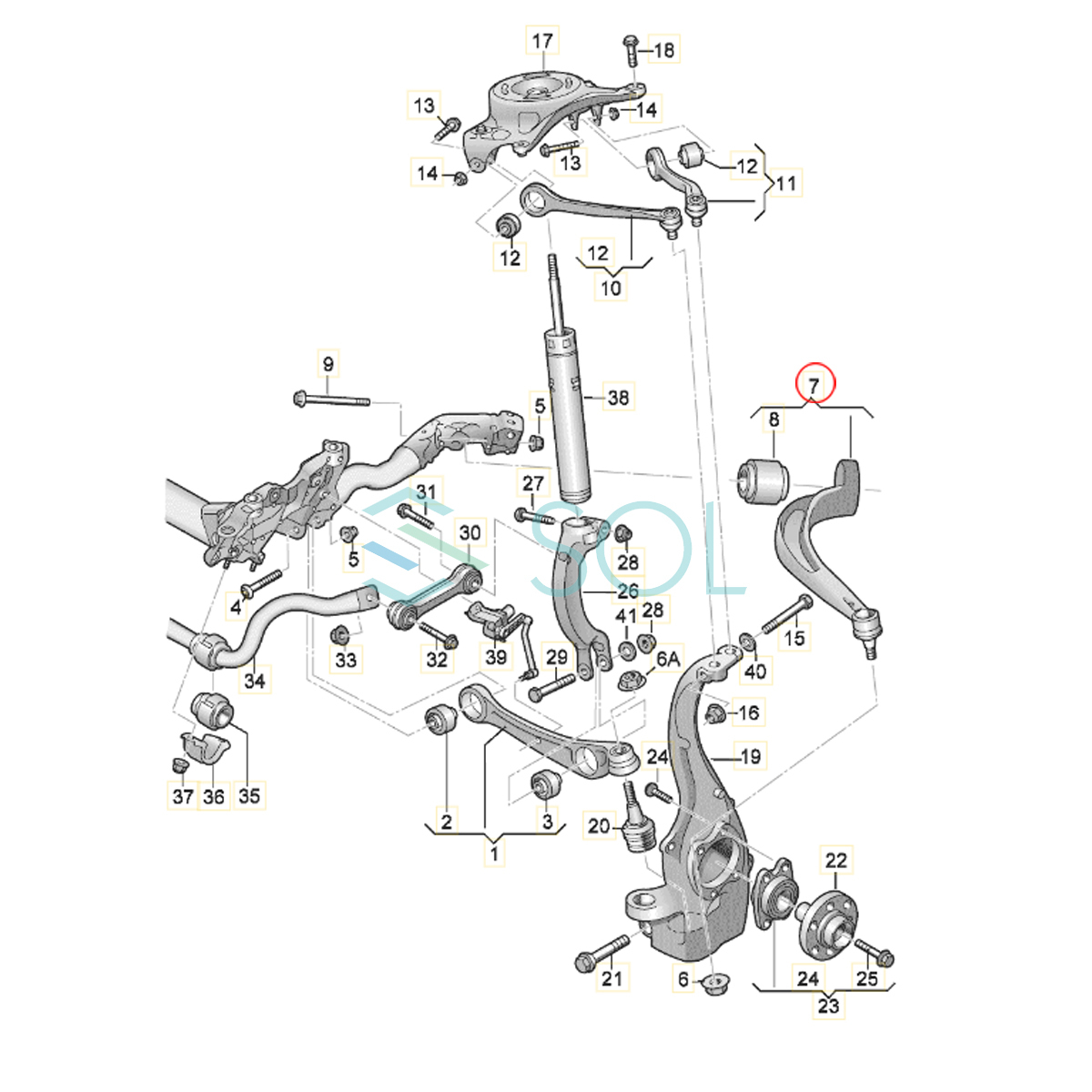 アウディ A4 B8(8K2 8K5 8KH) A5(8T3 8TA 8F7) Q5(8RB) フロント ロアアーム コントロールアーム 右後側 8K0407694N 8K0407694F 8K0407694K アウディ A4 B8(8K2 8K5 8KH) A5(8T3 8TA 8F7) Q5(8RB) フロント ロアアーム コントロールアーム 右後側 8K0407694N 8K0407694F 8K0407694K