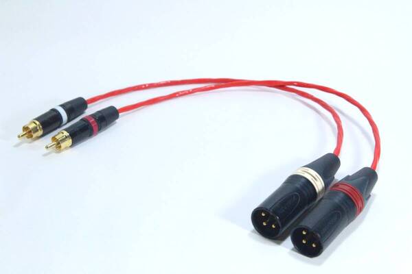 BELDEN 88760【1m / XLRオス - RCAピン / 2本セット 】ペア ベルデン 変換ケーブル ラインケーブル キャノン