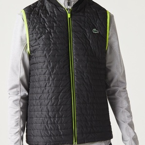 Lacoste ラコステ リバーシブルパッデッドベスト Sサイズ ブラック イエロー 品番:BH9266-99