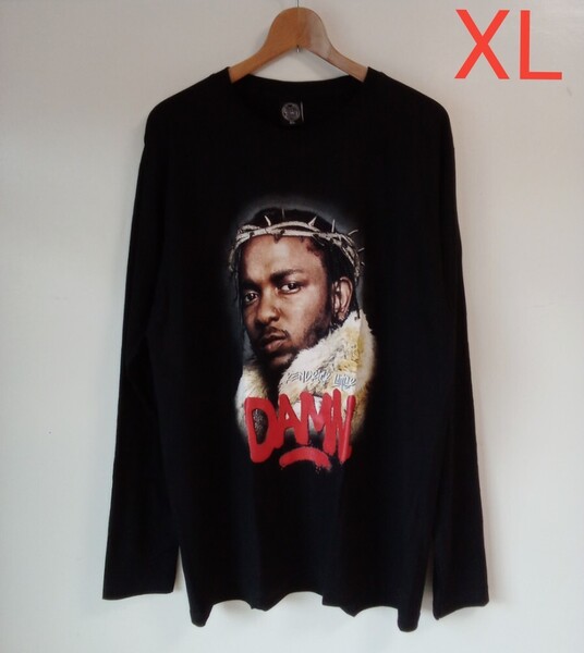 ケンドリック・ラマー DAMN. ロンT バンドTシャツ(XL)サ42