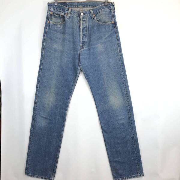 90s USA製 リーバイス 501 デニムパンツ W34 ボタン裏522M 内タグ無し