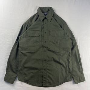 US Vintage 5.11 TACTICAL SERIES ポリエステル65% コットン35% タクティカルギア ミリタリー 軍 ギミック アウトドア デザインシャツ