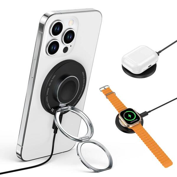 【特価商品】強磁力 薄型 15W急速充電 コンパクト Watch同時充電 For iPhoneとApple magsafe充電器