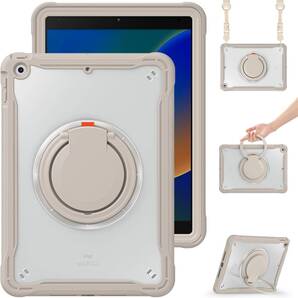 【在庫処分】7 8 第 9世代 ケース 肩掛け 360°回転持ち手 10.2 ペン収納 iPad7 iPad8 iPad9 iPa