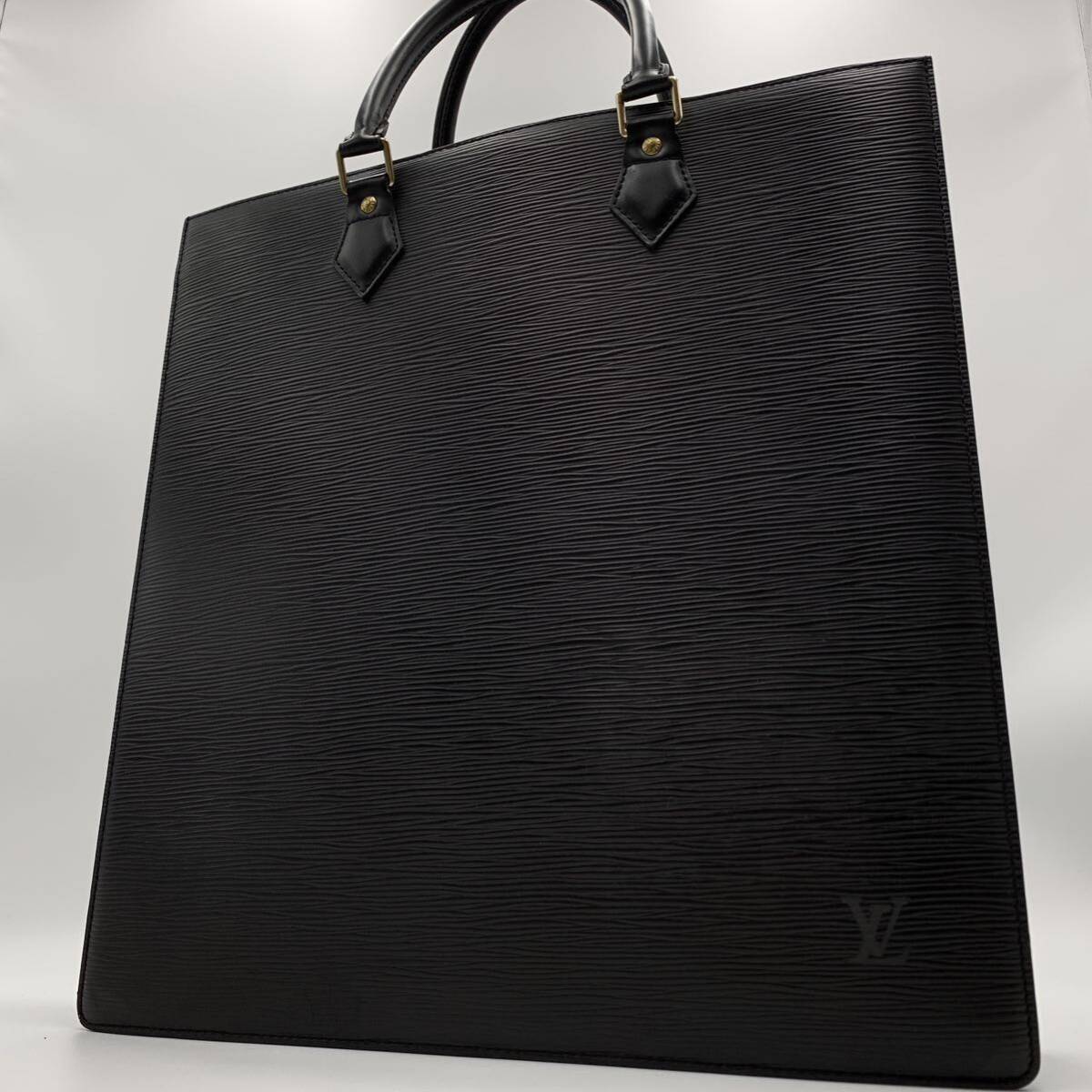 LOUIS VUITTON サックプラ エピ トートバッグ ノワール A4可 LOUIS VUITTON サックプラ エピ トートバッグ ノワール A4可