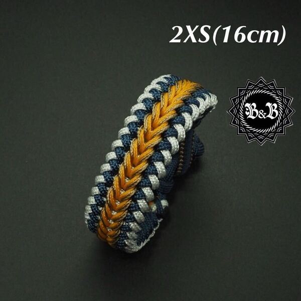 ブレスレット 2XS(16cm)/パラコード/編み込み/アクセサリー/ブレス/バングル/メンズ/レディース/ハンドメイド/キャンプ/アウトドア/mnwty16