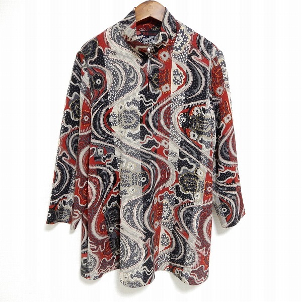 詩仙堂 シセンドウ ちりめん ハイネック チュニック Aライン ペイズリー 詩仙堂 シセンドウ ちりめん ハイネック チュニック Aライン