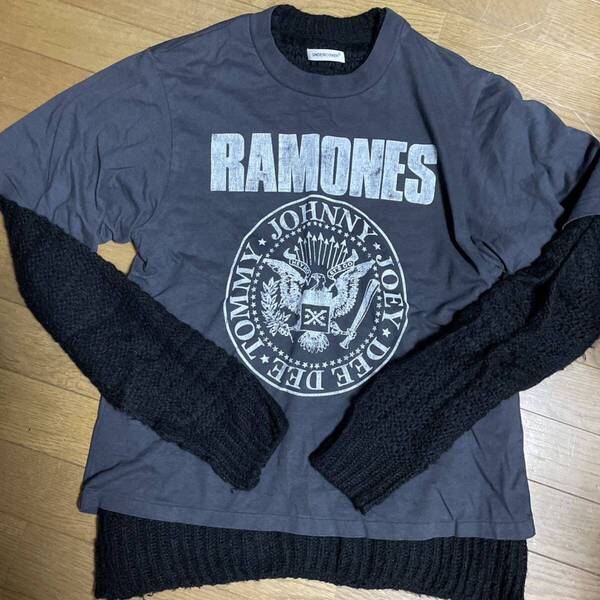 UNDERCOVER / RAMONES UP2C1904 再構築 ドッキング Tシャツ ニット アンダーカバー アーカイブ ラモーンズ