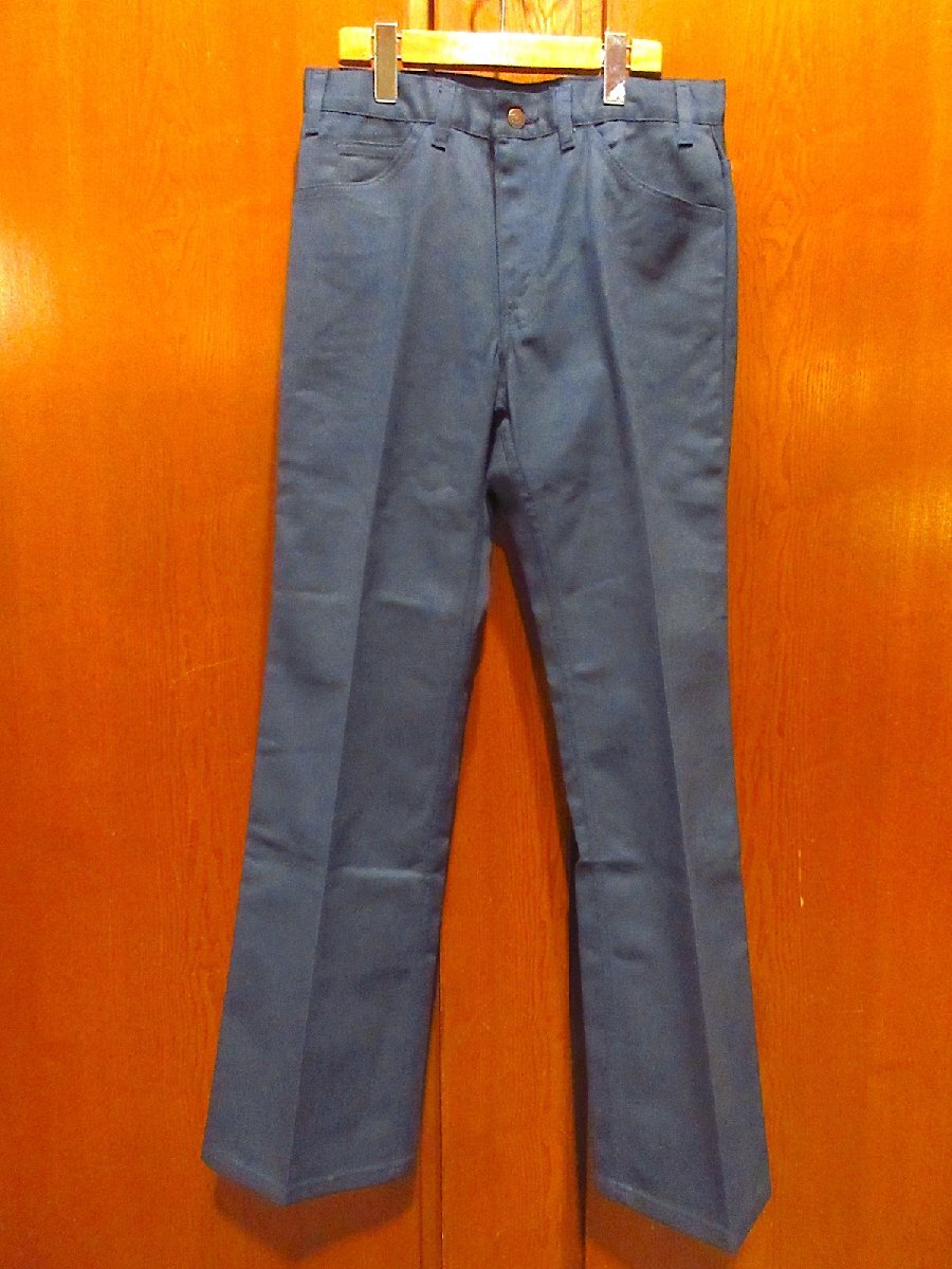 ビンテージ80’s●DEADSTOCK J.C.Penneyストレートパンツ紺表